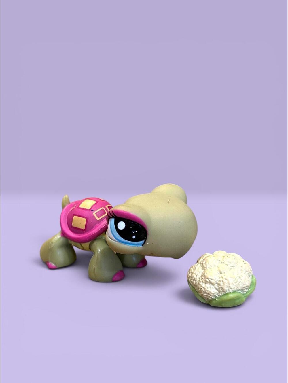 Littlest Pet Shop LPS Turtle #1310 with Food Accessory